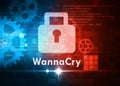Wannacry ransomware Royalty Free Stock Photo
