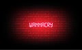 The wannacry virus is among red binary code and ransomware, virus computer attack