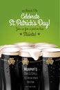 St. Patrick`s Day March 17th Party Celebration Announcement and Invitation Royalty Free Stock Photo