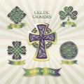Six March 17 St. Patrick`s Day Lucky Celtic Charms