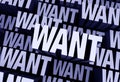 Want Is All Around Royalty Free Stock Photo