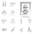 wanted, Mafioso icon. mafia icons universal set for web and mobile