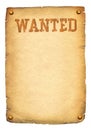 Wanted poster Royalty Free Stock Photo