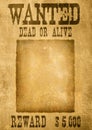 Wanted poster Royalty Free Stock Photo