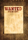 Wanted poster Royalty Free Stock Photo