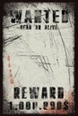 Wanted poster Royalty Free Stock Photo