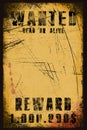 Wanted poster Royalty Free Stock Photo