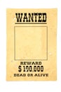 Wanted poster Royalty Free Stock Photo