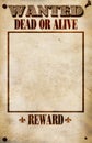 Wanted Poster - Blank Reward