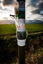 Wanted poster in fenland Royalty Free Stock Photo