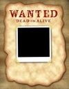 Wanted Poster with Polaroid