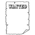 Wanted poster illustration by crafteroks