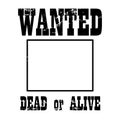 Wanted poster illustration by crafteroks Royalty Free Stock Photo