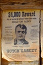 Wanted Robert Leroy Parker known as Butch Cassidy Royalty Free Stock Photo