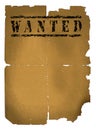 Wanted xxlarge Royalty Free Stock Photo