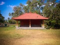 Wantilan Traditional Balinese Pavilion Building At Labuhan Aji Balinese Hindu Temple