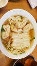 Wanton Noodles Chinese Cuisine Royalty Free Stock Photo