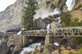 Wapama Falls Footbridge Royalty Free Stock Photo