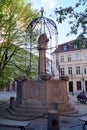 Wappenbrunnen, Coat of Arms fountain topped with the Bear sculpture, Berlin, Germany