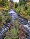 Wappinger Creek Rapids in the Autumn Royalty Free Stock Photo