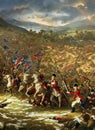 War of the Austrian Succession ca 1744. Fictional Battle Depiction. Generative AI.