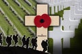 War Cemetery - Fallen Heroes - Remembrance Royalty Free Stock Photo