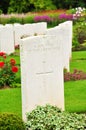 War Cemetery - The Somme - France Royalty Free Stock Photo