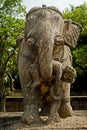 War Elephant Sculpture Royalty Free Stock Photo