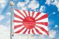 War flag of the Imperial Japanese Army, 3D rendering