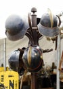 War helmets exposed Royalty Free Stock Photo