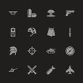 War - Flat Vector Icons Royalty Free Stock Photo