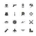 War - Flat Vector Icons Royalty Free Stock Photo