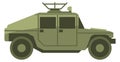 War machine. Military force car color icon Royalty Free Stock Photo