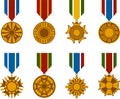 War Medals Series Royalty Free Stock Photo