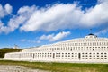 War memorial building view. Mount Grappa, Italy