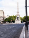 War memorial column on the Avenida de Liberdade in Lisbon the Capital city of Portugal