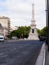 War memorial column on the Avenida de Liberdade in Lisbon the Capital city of Portugal