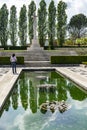 War memorial, Commonwealth Cemetery of Cassino in Italy of the Second World War