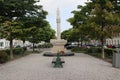 War memorial for fallen PTT post, telegram and telephone employees during world war 2 at Nassauplein in The Hague the Netherland Royalty Free Stock Photo