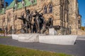 War of 1812 memorial in front of the East Block