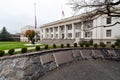 The war memorial on the grounds of the Douglas County Courthouse in Roseburg, Oregon, USA