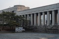 War Memorial of Korea museum exhibit and memorialize the military history of Korea during winter morning at Yongsan-gu , Seoul Royalty Free Stock Photo