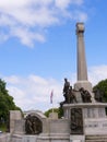 The War memorial in the model village of Port Sunlight, created by William Hesketh Lever for his soap factory workers. Royalty Free Stock Photo