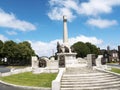 The War memorial in the model village of Port Sunlight, created by William Hesketh Lever for his Sunlight soap factory workers in Royalty Free Stock Photo