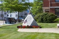 War memorial monument in Peabody, Massachusetts, USA