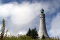 War Memorial on a mountain top Royalty Free Stock Photo