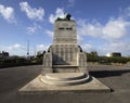 The war memorial on the sea front in Morecambe, Lancashire