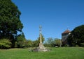 War Memorial & St Mary The Virgin Church, Stopham, Sussex, UK Royalty Free Stock Photo