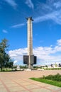 The War Memorial on the Tmaka river embankment in the city of Tver, Russia. Royalty Free Stock Photo