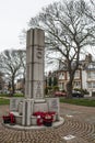 War memorial in to the fallen in world war one and two Royalty Free Stock Photo